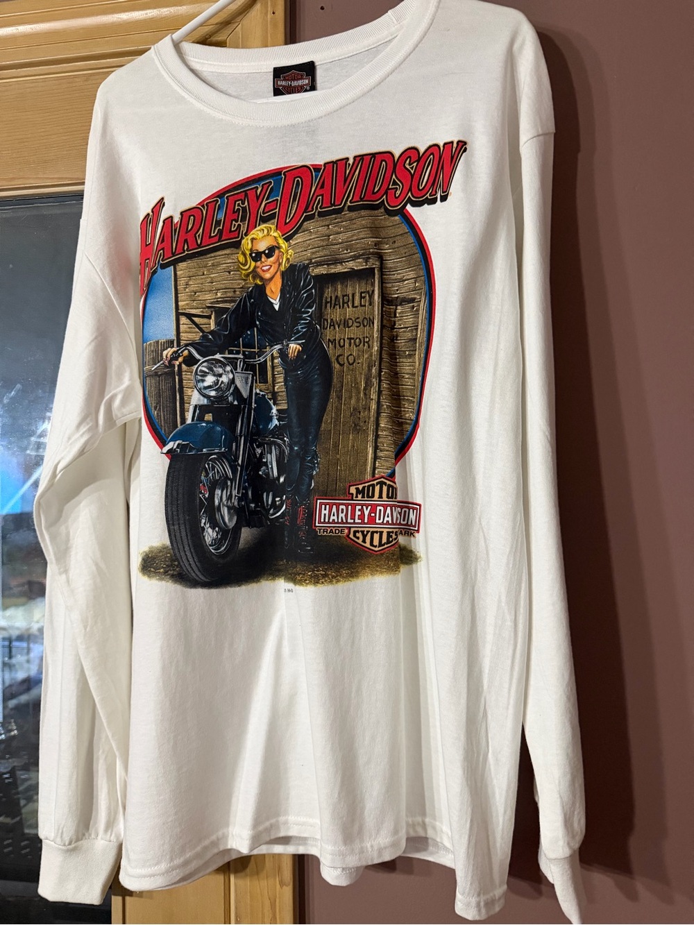 Harley-Davidson White Long-Sleeve Graphic Shirt
